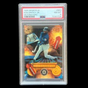 Graded Ken Griffey Jr Sportflix Detonators #DE3 | PSA Graded 8 | HOF